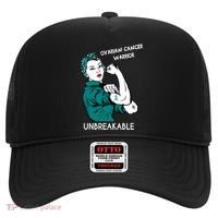 Ovarian Cancer Awareness Month Unbreakable Warrior Gift Hat thumb 0