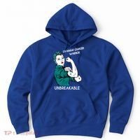 Ovarian Cancer Awareness Month Unbreakable Warrior Gift Hoodie thumb 0