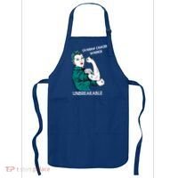 Ovarian Cancer Awareness Month Unbreakable Warrior Gift Apron thumb 0