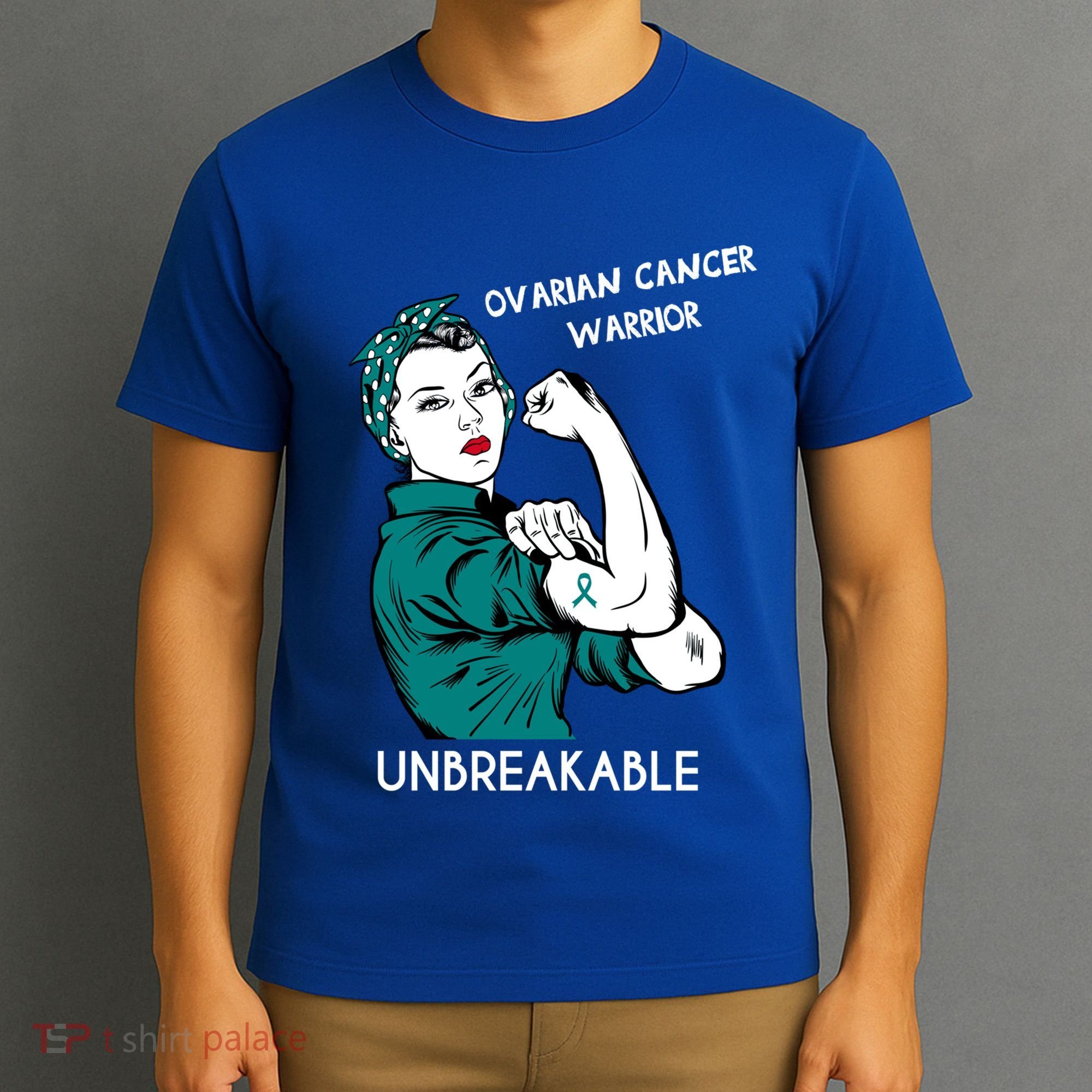 Ovarian Cancer Awareness Month Unbreakable Warrior Gift T-Shirt