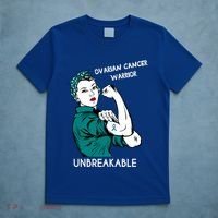 Ovarian Cancer Awareness Month Unbreakable Warrior Gift T-Shirt thumb 5