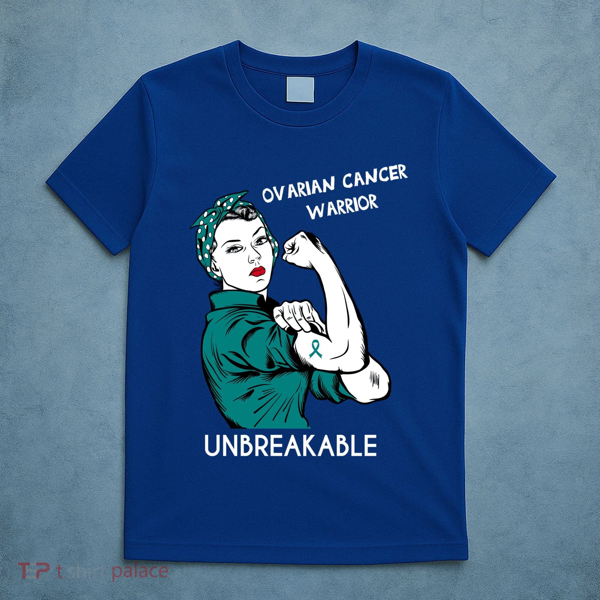 Ovarian Cancer Awareness Month Unbreakable Warrior Gift T-Shirt