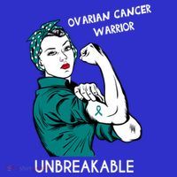 Ovarian Cancer Awareness Month Unbreakable Warrior Gift Coaster thumb 2
