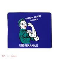 Ovarian Cancer Awareness Month Unbreakable Warrior Gift Mousepad thumb 0