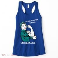 Ovarian Cancer Awareness Month Unbreakable Warrior Gift Women's Tank Top thumb 0
