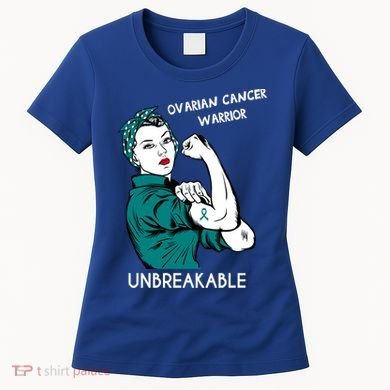 Ovarian Cancer Awareness Month Unbreakable Warrior Gift Women's T-Shirt