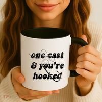 One Cast And Youre Hooked Fishing Coffee Mug thumb 3