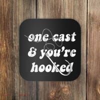 One Cast And Youre Hooked Fishing Coaster thumb 0