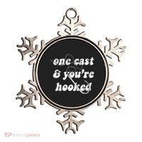 One Cast And Youre Hooked Fishing Ornament thumb 0
