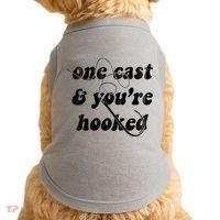 One Cast And Youre Hooked Fishing Doggie Tank thumb 0