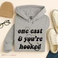 One Cast And Youre Hooked Fishing Hoodie thumb 4