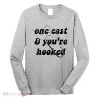 One Cast And Youre Hooked Fishing Long Sleeve Shirt thumb 0