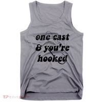 One Cast And Youre Hooked Fishing Tank Top thumb 0