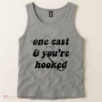 One Cast And Youre Hooked Fishing Tank Top thumb 2