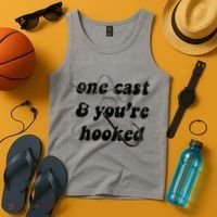 One Cast And Youre Hooked Fishing Tank Top thumb 4