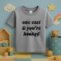 One Cast And Youre Hooked Fishing Toddler T-Shirt thumb 3