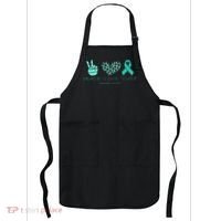 Ovarian Cancer Awareness Peace Love Cure Ovarian Cancer Awar Apron thumb 0