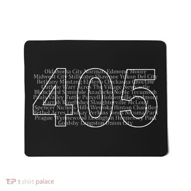 Oklahoma City And Its Suburbs Area Code 405 Cities Mousepad