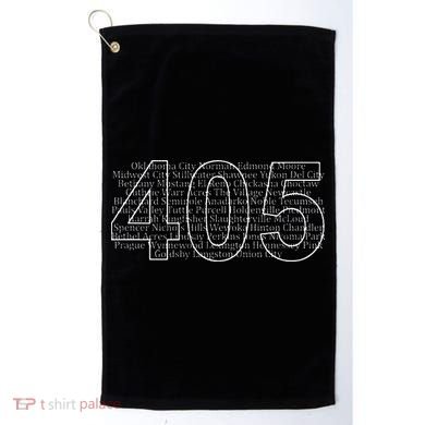 Oklahoma City And Its Suburbs Area Code 405 Cities Golf Towel