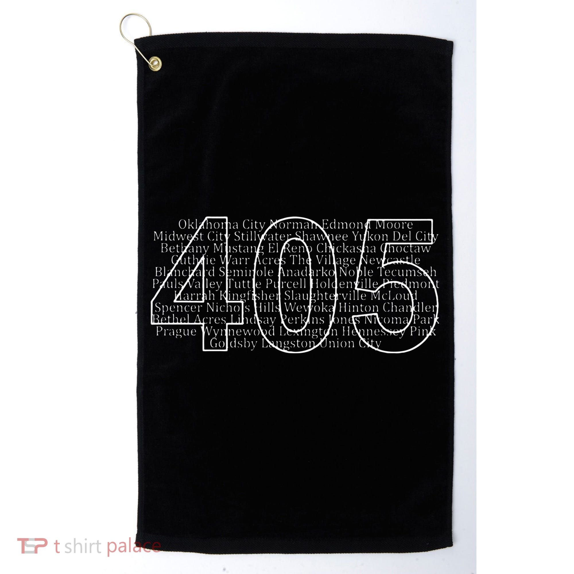 Oklahoma City And Its Suburbs Area Code 405 Cities Golf Towel