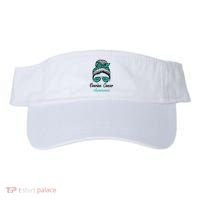 Ovarian Cancer Awareness Messy Bun Support Women Visor thumb 0