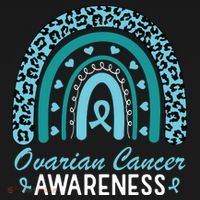 Ovarian Cancer Awareness Month Teal Rainbow Ribbon Kids Sweatshirt thumb 2