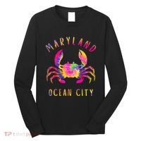 Ocean City Blue Crab Tie Dye Maryland Maryland Vacation Long Sleeve Shirt thumb 0