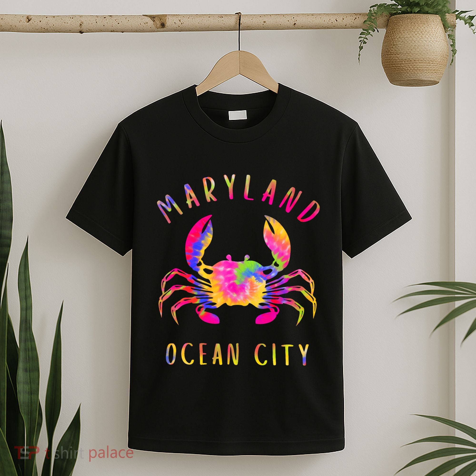 Ocean City Blue Crab Tie Dye Maryland Maryland Vacation T-Shirt