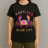 Ocean City Blue Crab Tie Dye Maryland Maryland Vacation T-Shirt thumb 4