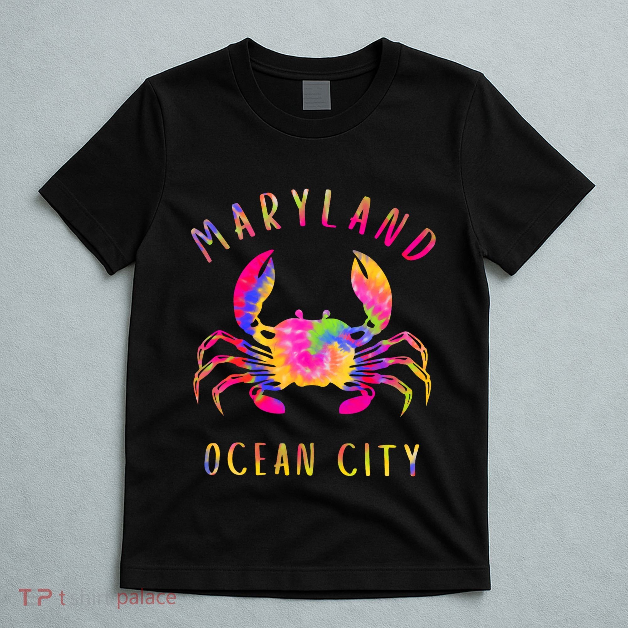 Ocean City Blue Crab Tie Dye Maryland Maryland Vacation T-Shirt