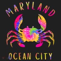 Ocean City Blue Crab Tie Dye Maryland Maryland Vacation Beanie thumb 2