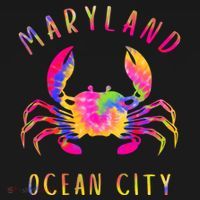 Ocean City Blue Crab Tie Dye Maryland Maryland Vacation Women's Hoodie thumb 2