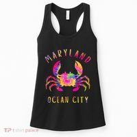 Ocean City Blue Crab Tie Dye Maryland Maryland Vacation Women's Tank Top thumb 0