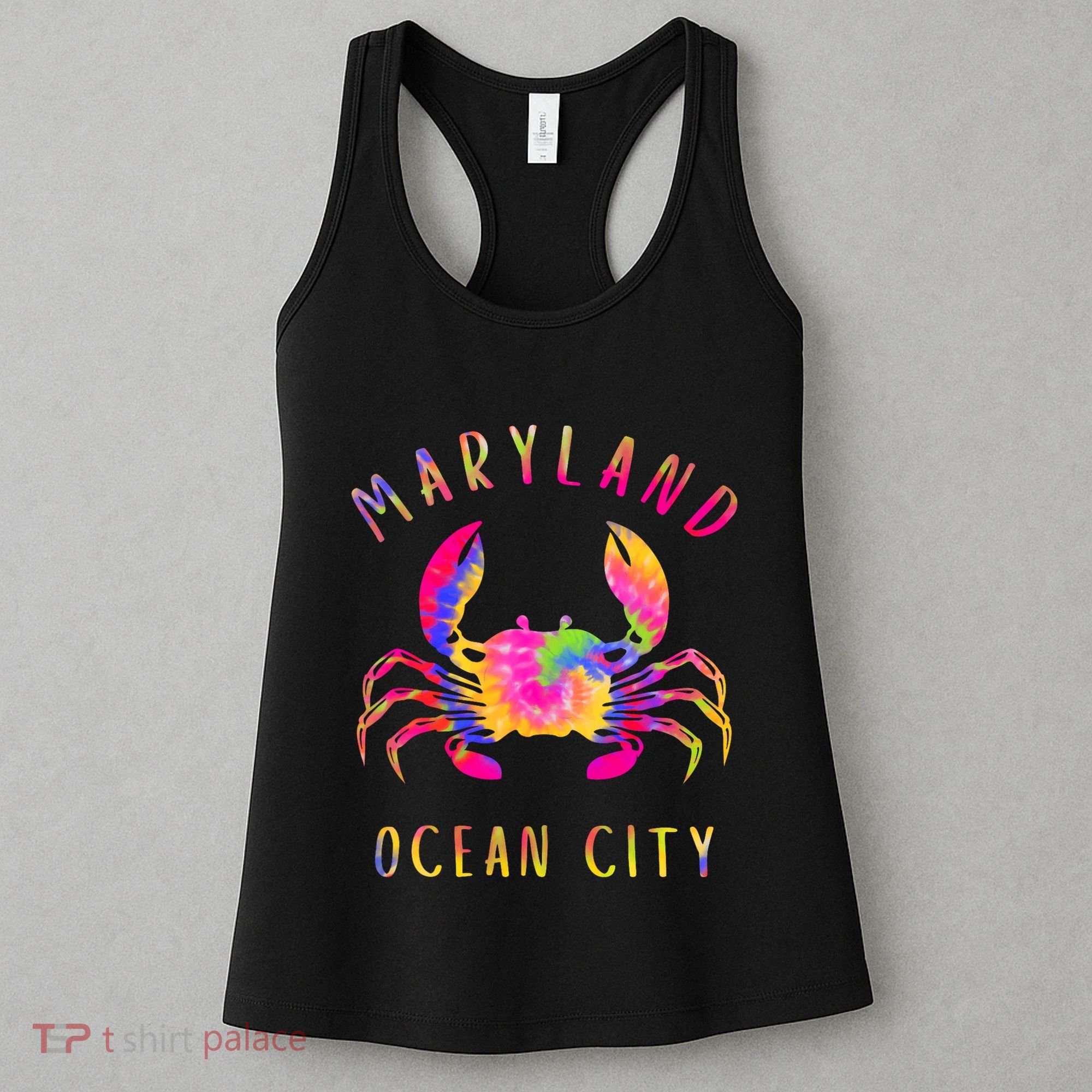 Ocean City Blue Crab Tie Dye Maryland Maryland Vacation Women's Tank Top