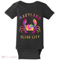 Ocean City Blue Crab Tie Dye Maryland Maryland Vacation Baby Bodysuit thumb 0