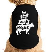 Oink Cluck Baa Moo Birthday Pig Chicken Cow Farmer Doggie Tank thumb 0