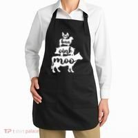 Oink Cluck Baa Moo Birthday Pig Chicken Cow Farmer Apron thumb 2