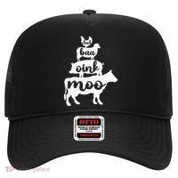 Oink Cluck Baa Moo Birthday Pig Chicken Cow Farmer Hat thumb 0