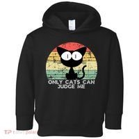 ONLY CATS CAN JUDGE ME FUNNY CAT LOVER Toddler Hoodie thumb 0