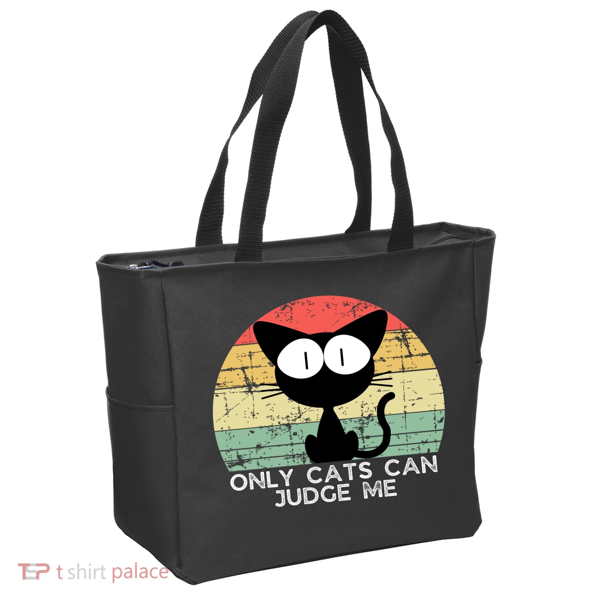 ONLY CATS CAN JUDGE ME FUNNY CAT LOVER Tote Bag