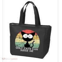 ONLY CATS CAN JUDGE ME FUNNY CAT LOVER Tote Bag thumb 3