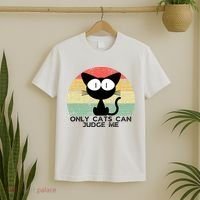ONLY CATS CAN JUDGE ME FUNNY CAT LOVER T-Shirt thumb 2