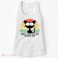 ONLY CATS CAN JUDGE ME FUNNY CAT LOVER Women's Tank Top thumb 0