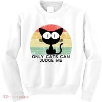 ONLY CATS CAN JUDGE ME FUNNY CAT LOVER Kids Sweatshirt thumb 0