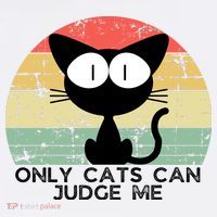 ONLY CATS CAN JUDGE ME FUNNY CAT LOVER Kids Sweatshirt thumb 2