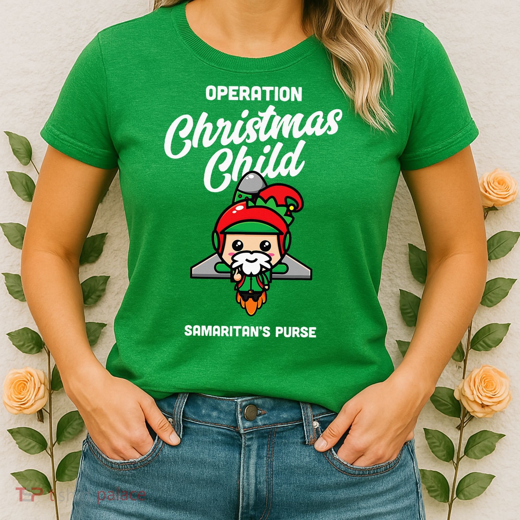 Operation Christmas Child SamaritanS Purse Christmas Xmas Women's T-Shirt