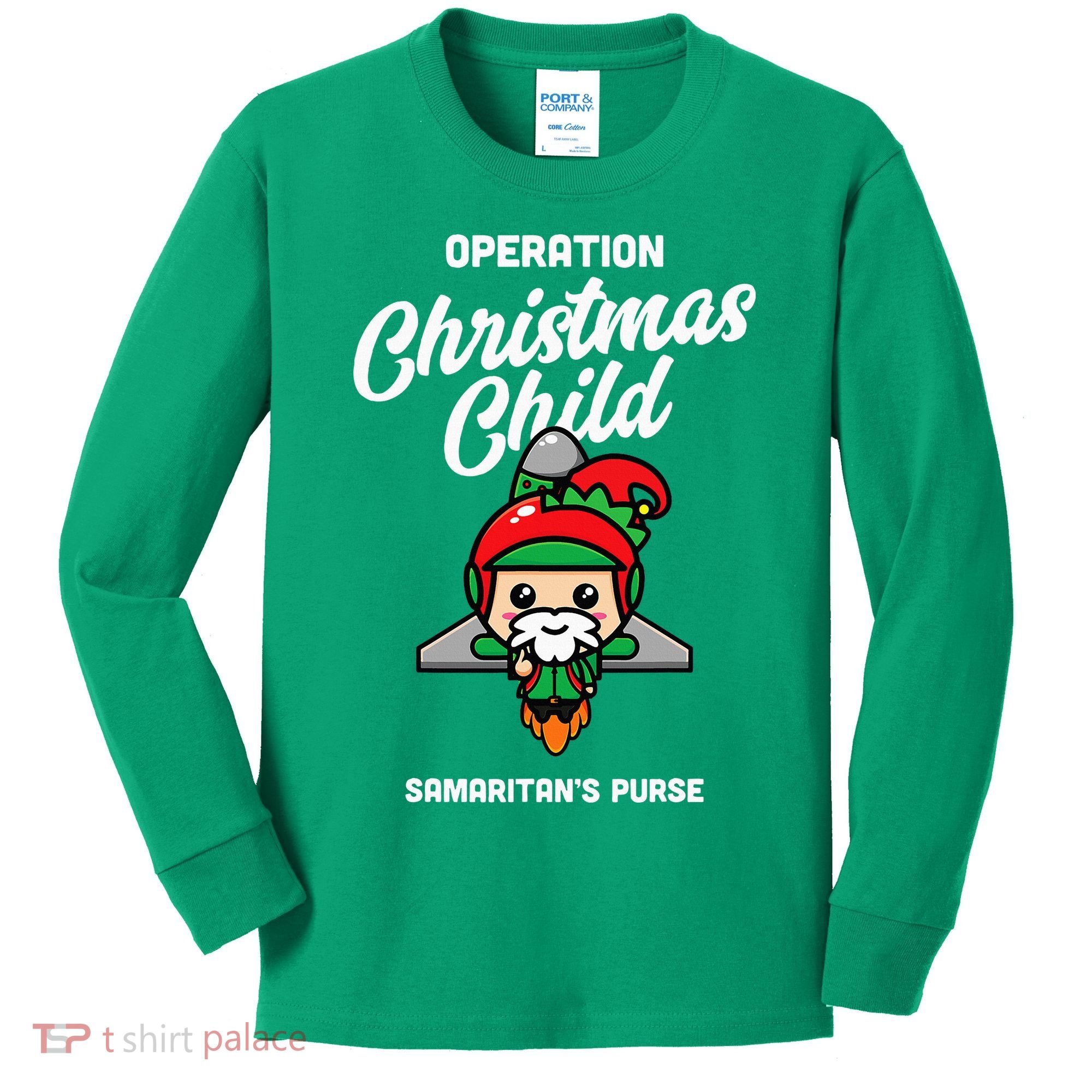 Operation Christmas Child SamaritanS Purse Christmas Xmas Kids Long Sleeve Shirt