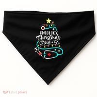 Oncology Christmas Crew Oncology Nurse Oncologist Secretary USA-Made Doggie Bandana thumb 0