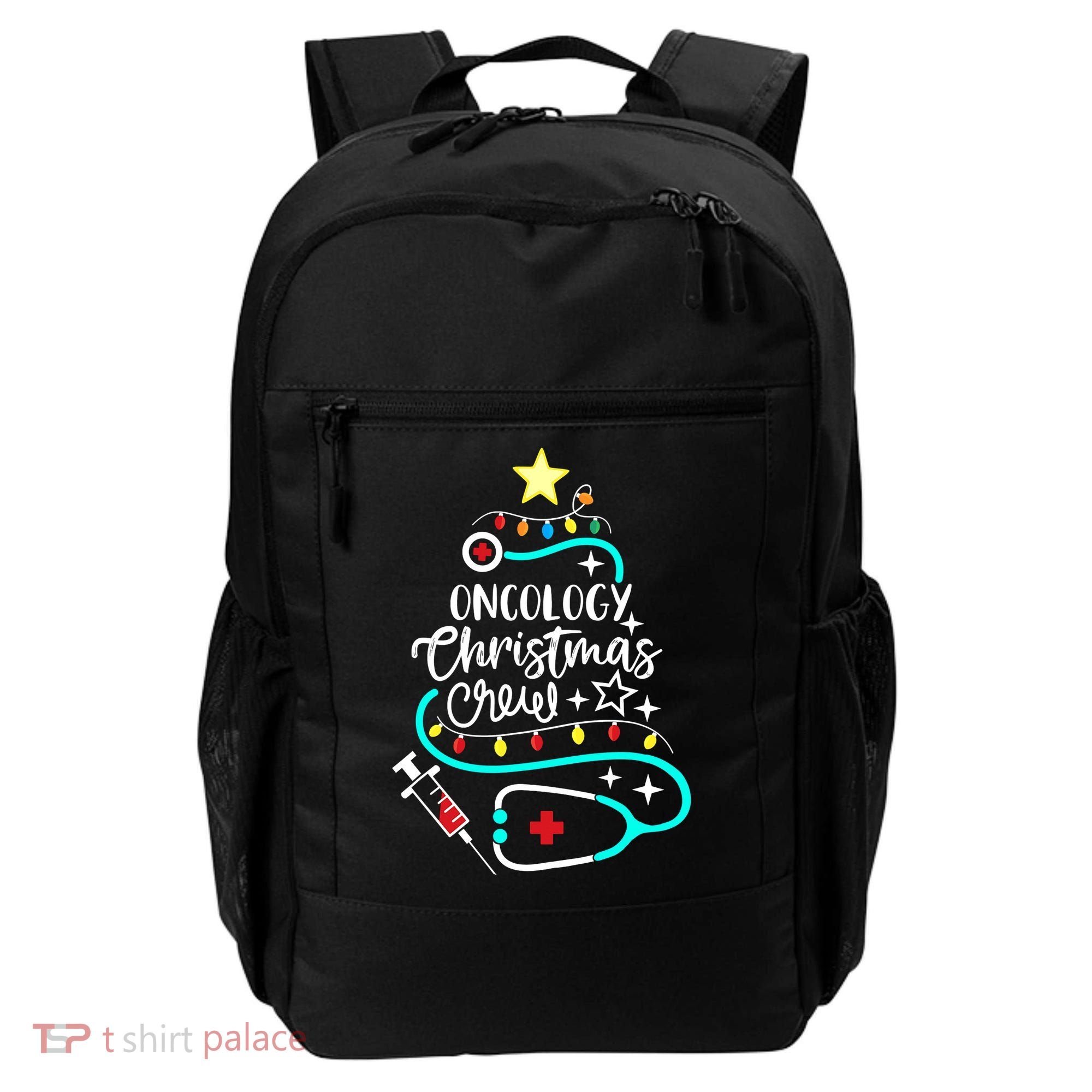 Oncology Christmas Crew Oncology Nurse Oncologist Secretary Backpack