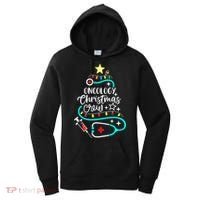 Oncology Christmas Crew Oncology Nurse Oncologist Secretary Women's Hoodie thumb 0
